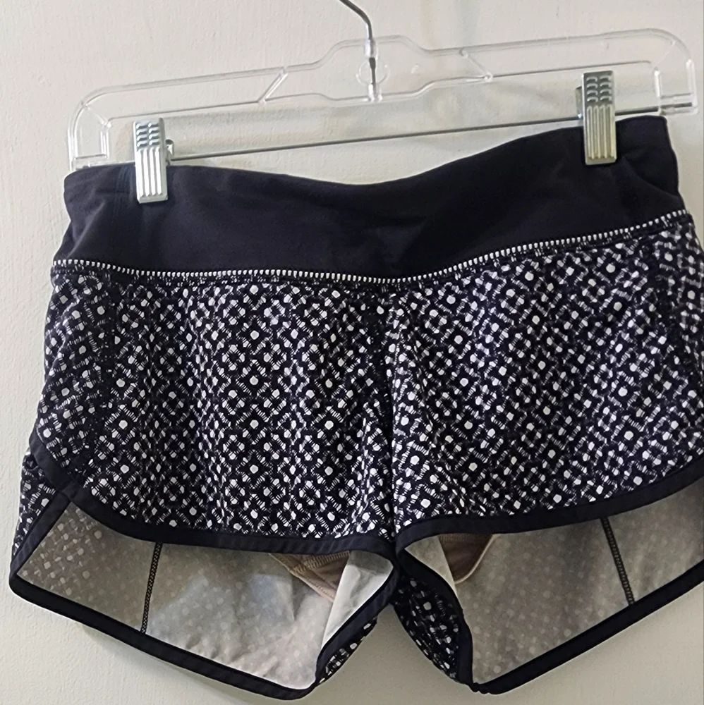 lululemon athletica Black and White Athletic‎ Shorts
